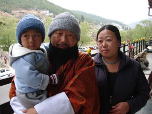 Familie Wang mit Kind