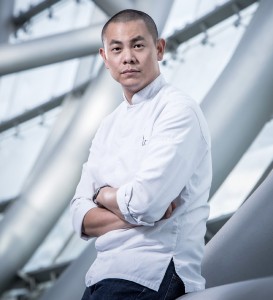 André Chiang als "Gastkoch" im Januar 2014 im Restaurant Ikarus, Hangar-7